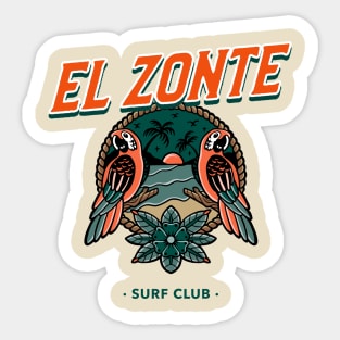 El Zonte Surf Club El Salvador Sticker